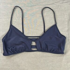 Amuse Society blue shimmer bathing suit top size Medium